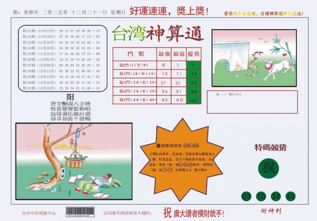 132期4-台湾神算[图]