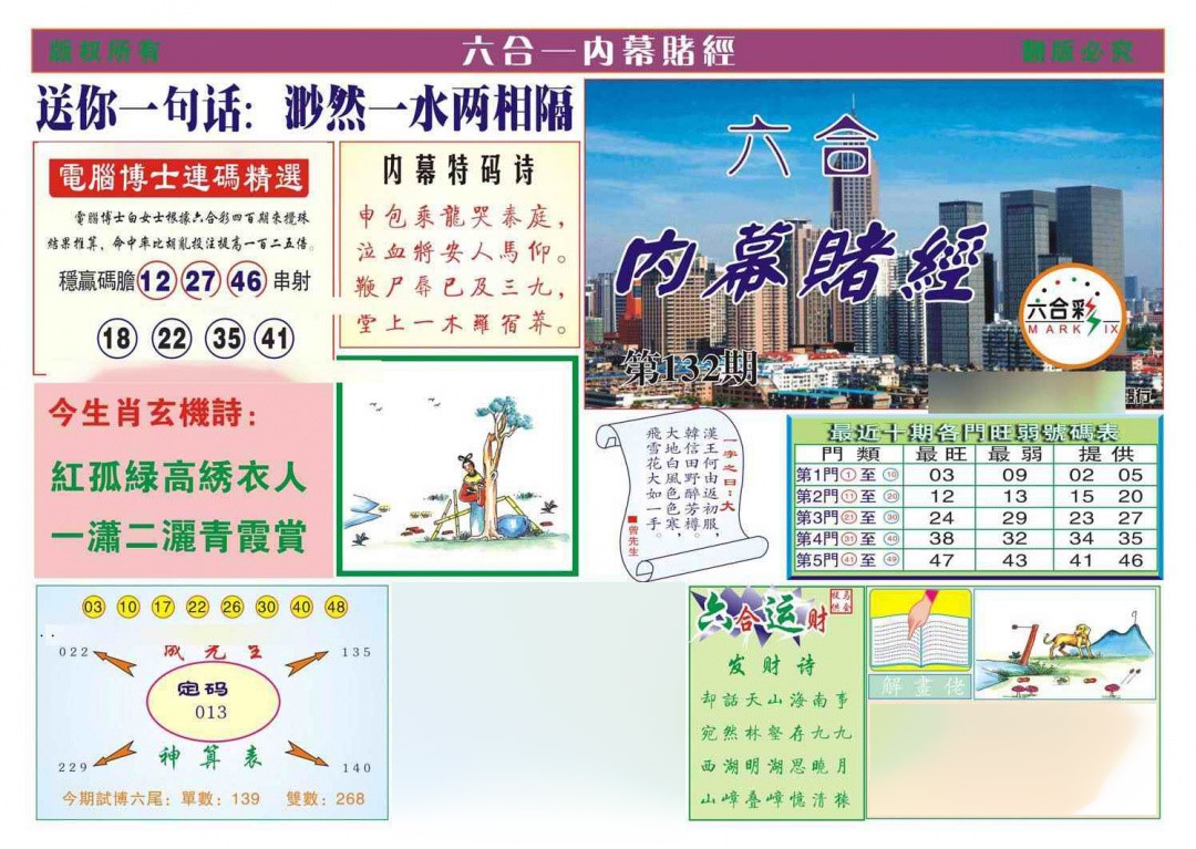 132期内幕赌经[图]