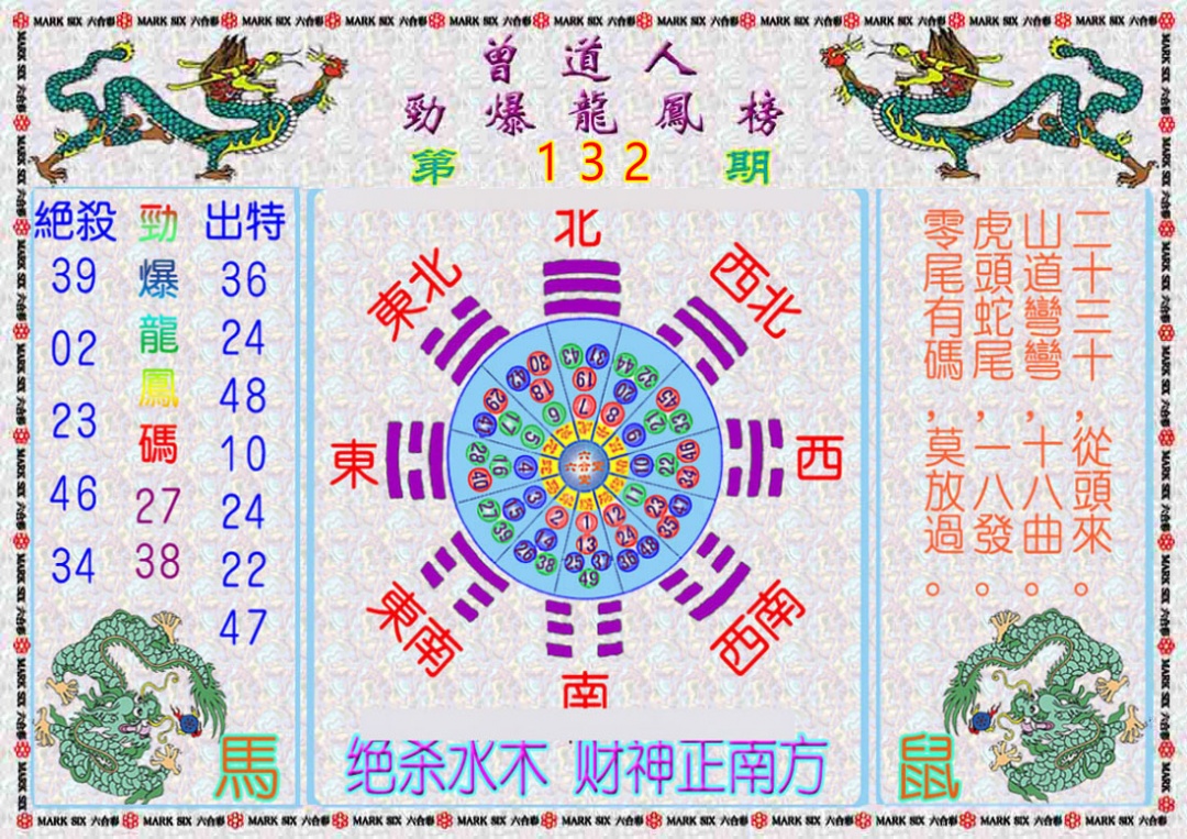 132期曾道人劲爆龙凤榜[图]