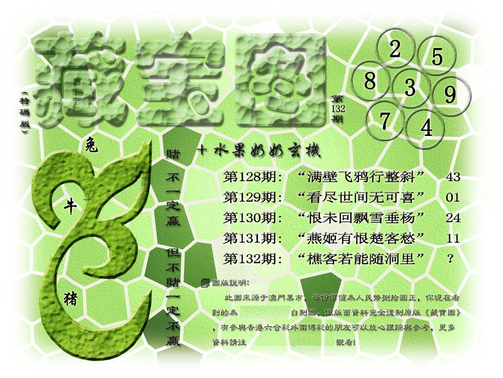 132期藏宝图(正版)[图]