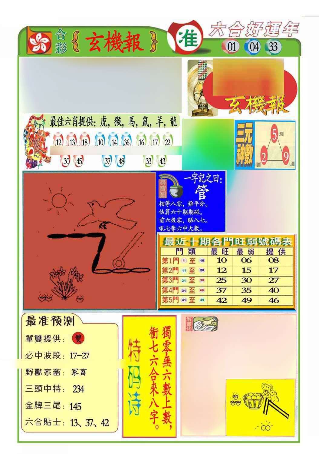 132期马经玄机报(新图推荐)[图]