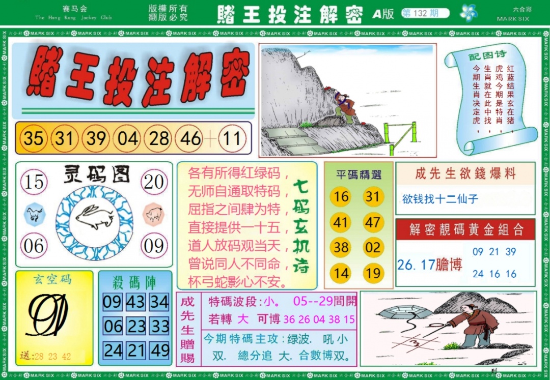 132期赌王投注解密记录[图]