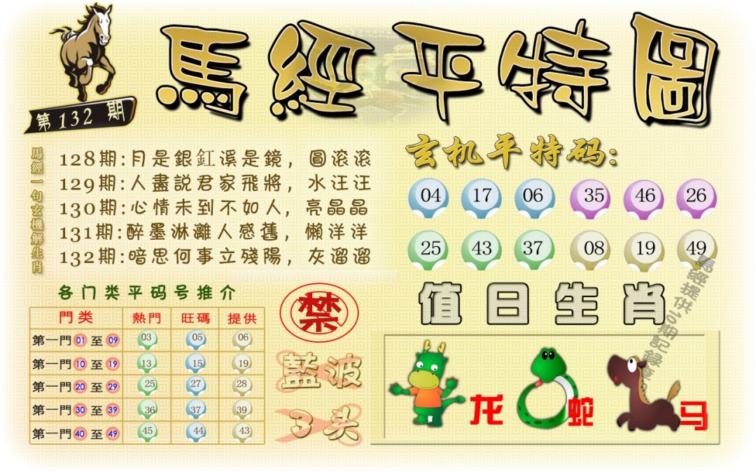 132期马经平特图（荐）[图]