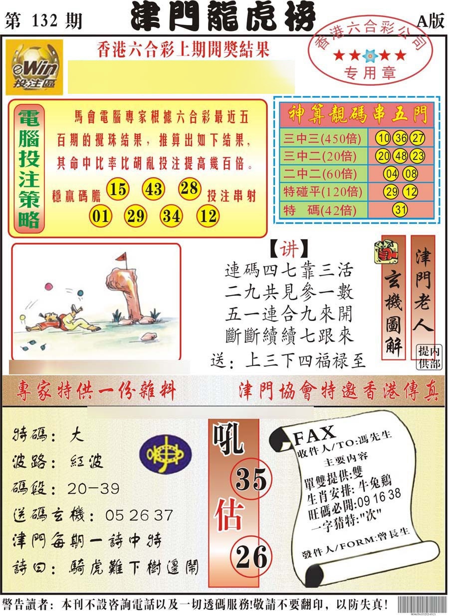 132期津门龙虎榜A[图]