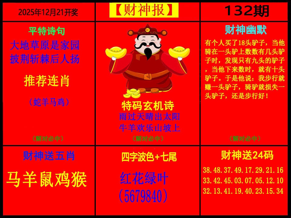 132期财神报[图]
