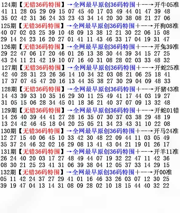 132期36码特围[图]