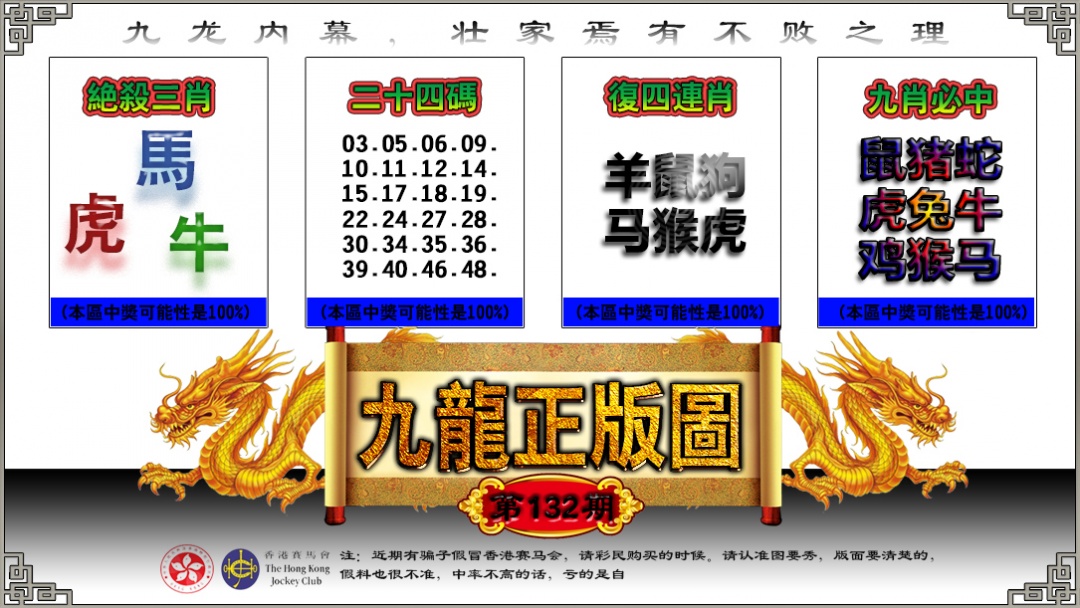 132期九龙正版图[图]